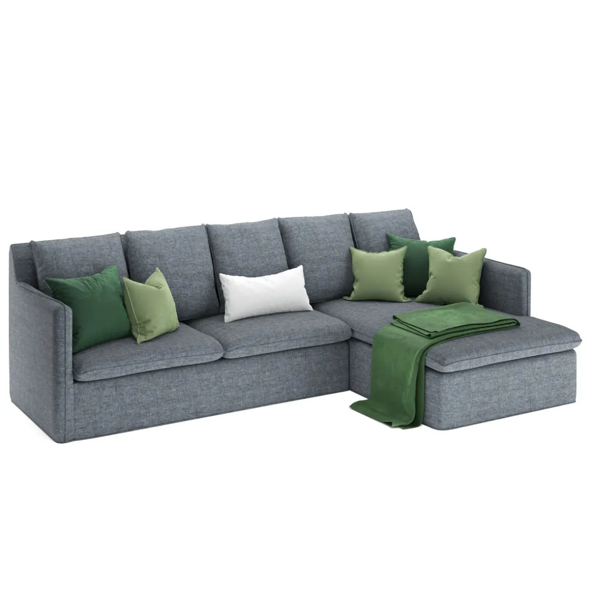 Ecksofa DINA rechts anthrazit
