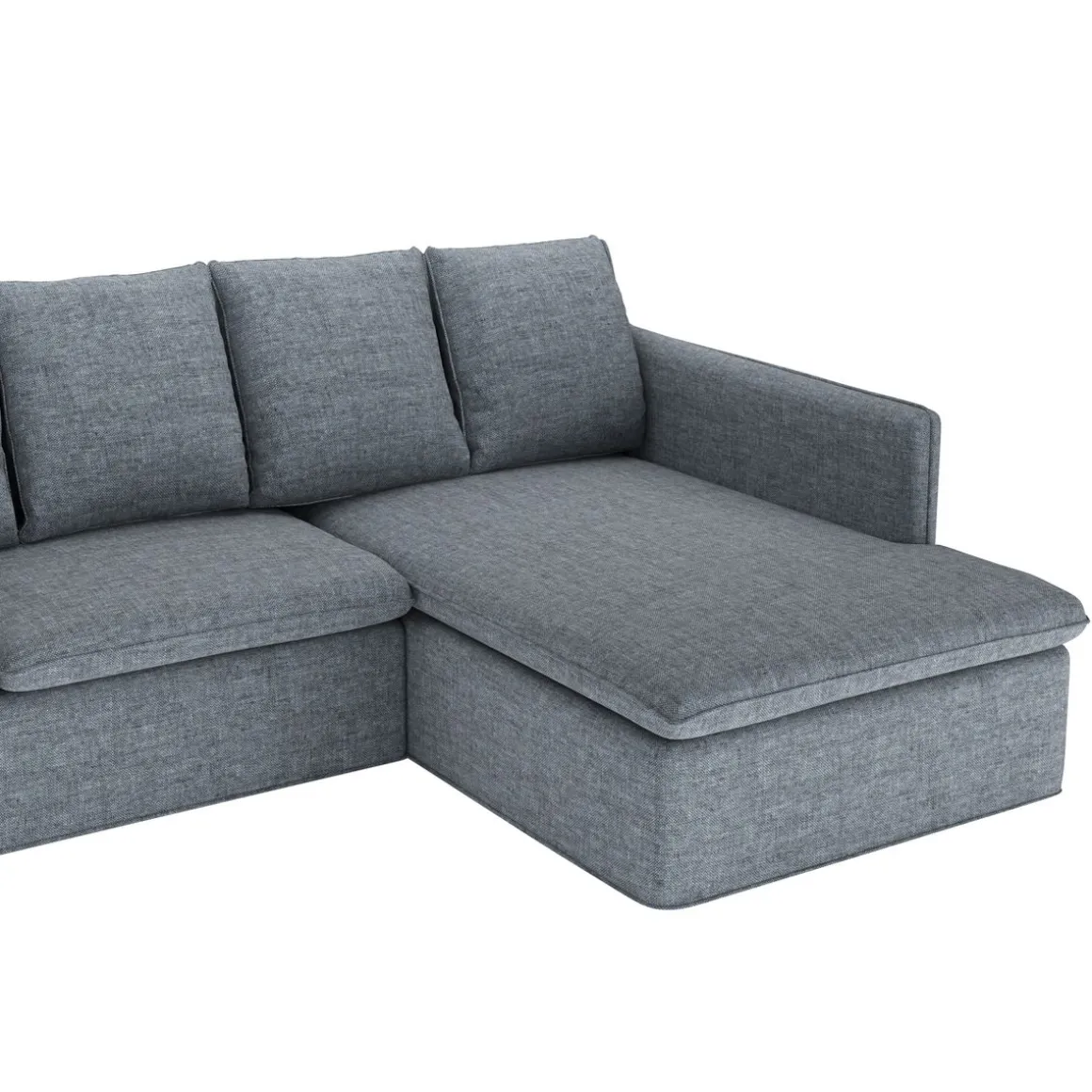 Ecksofa DINA rechts anthrazit