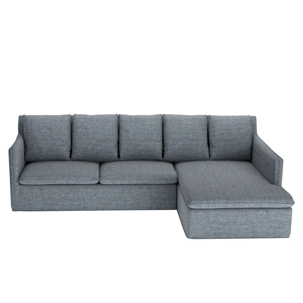 Ecksofa DINA rechts anthrazit