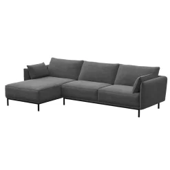 Ecksofa ELVIS links anthrazit