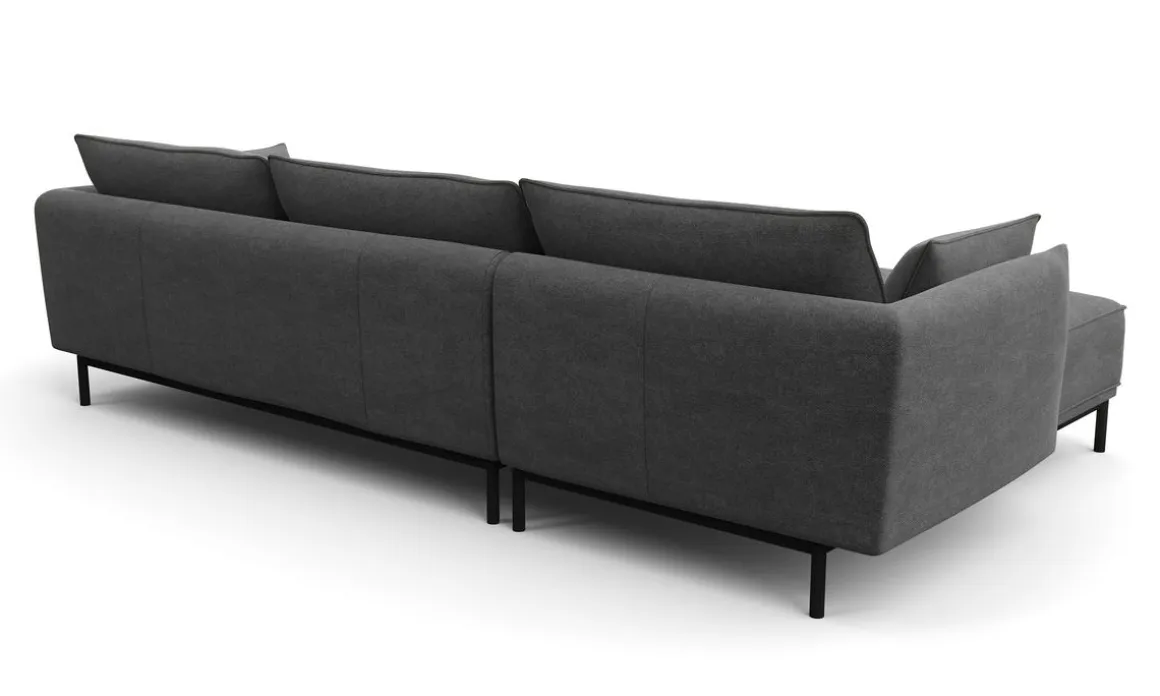 Ecksofa ELVIS links anthrazit