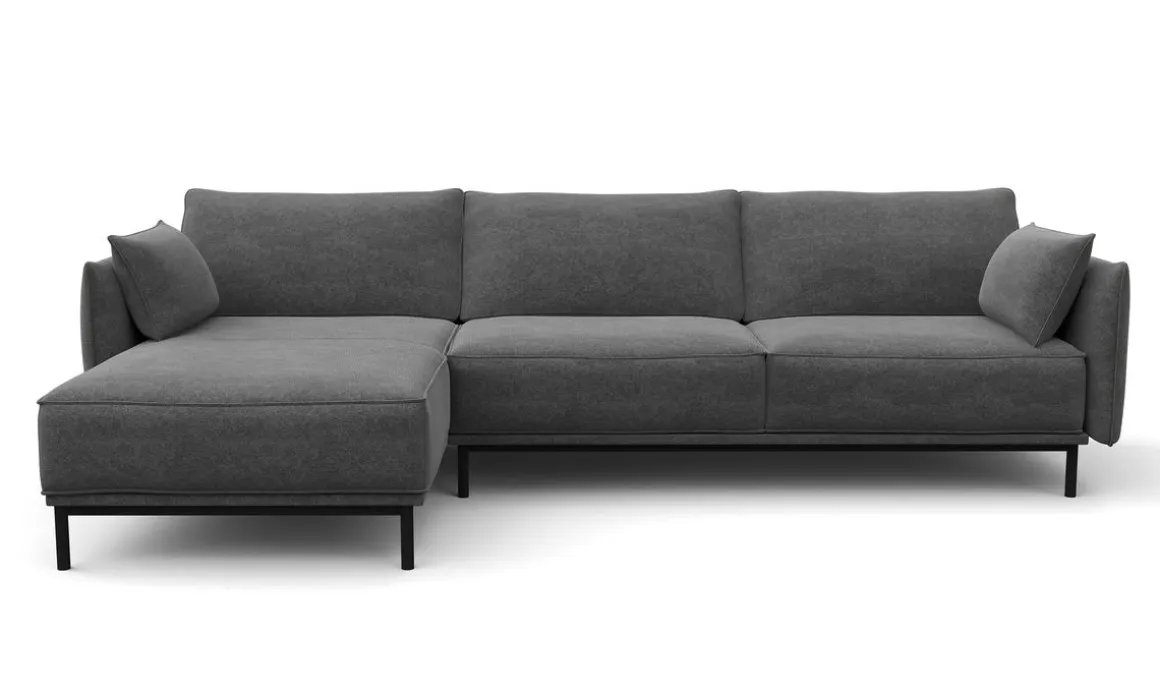 Ecksofa ELVIS links anthrazit