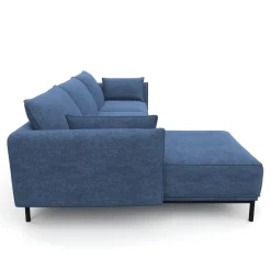 Ecksofa ELVIS links blau