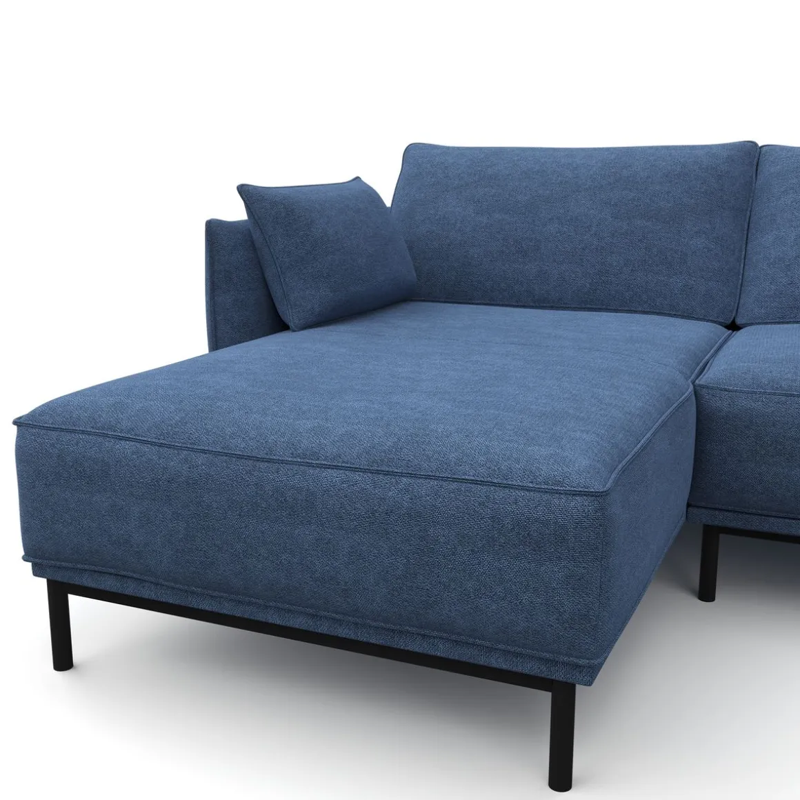 Ecksofa ELVIS links blau