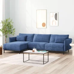 Ecksofa ELVIS links blau