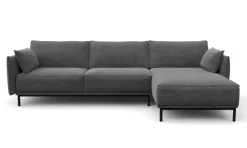 Ecksofa ELVIS rechts anthrazit
