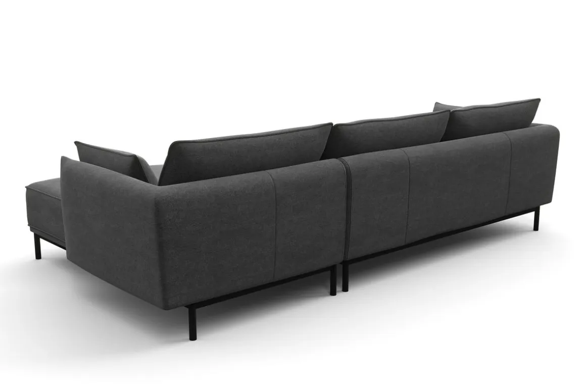 Ecksofa ELVIS rechts anthrazit