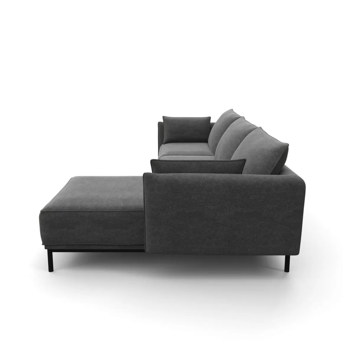 Ecksofa ELVIS rechts anthrazit