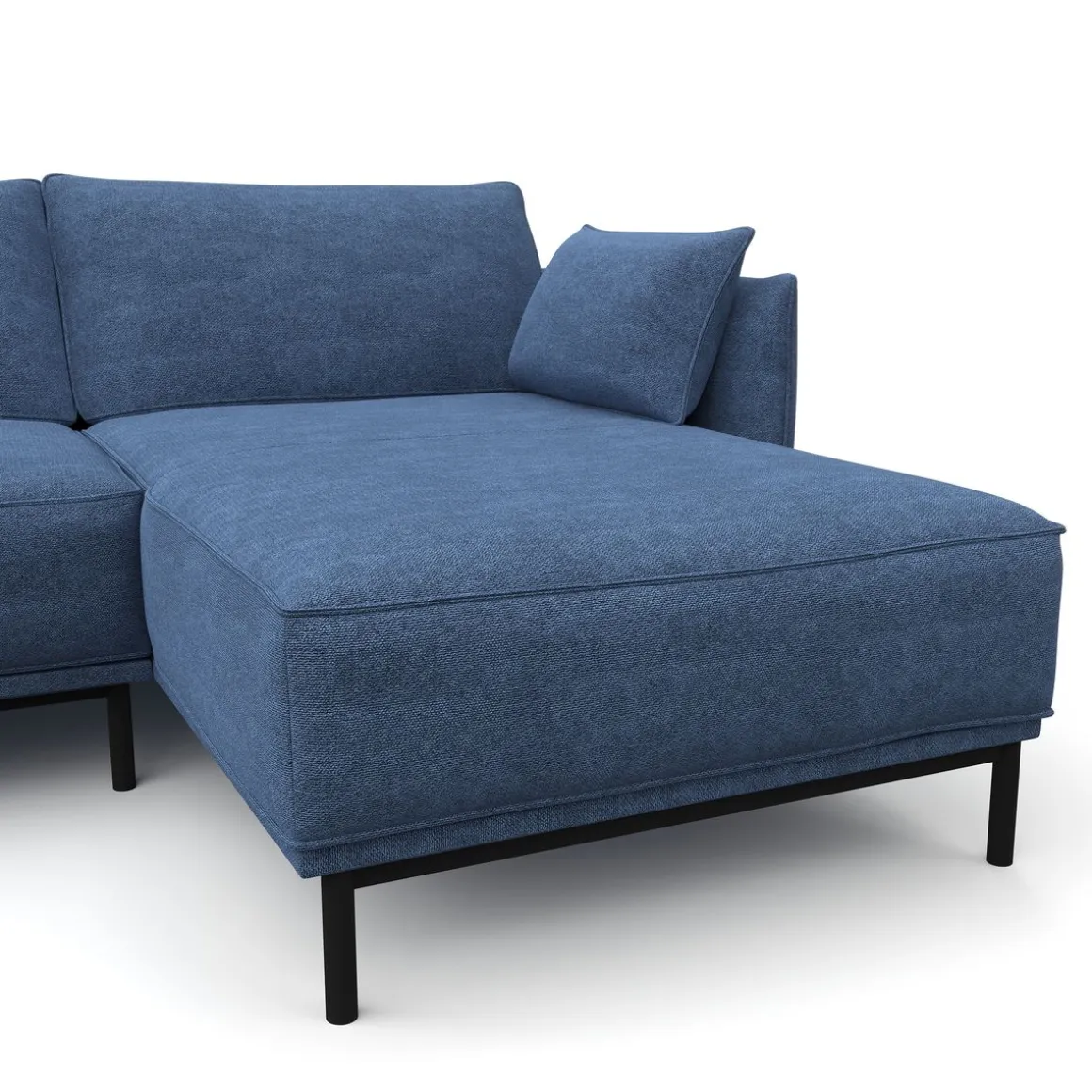 Ecksofa ELVIS rechts blau
