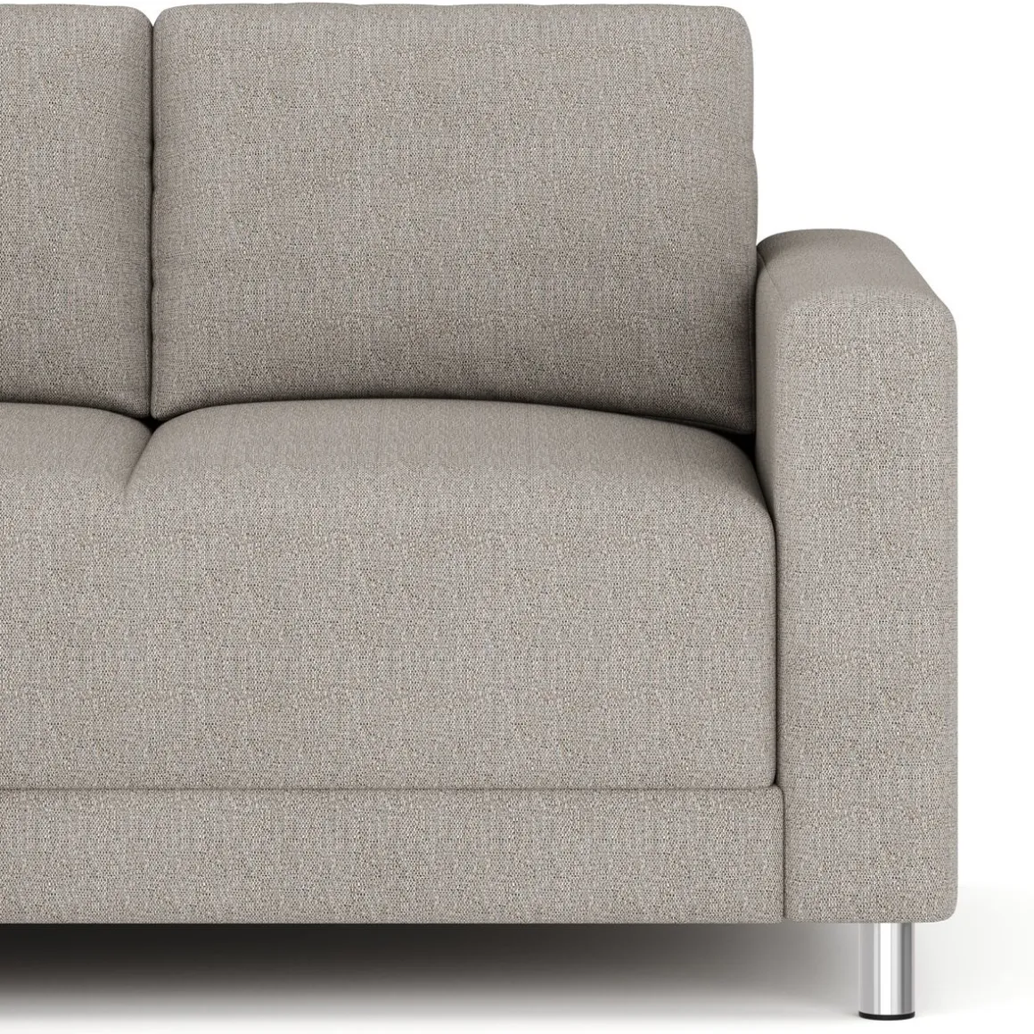 Ecksofa ERIN links grau/beige
