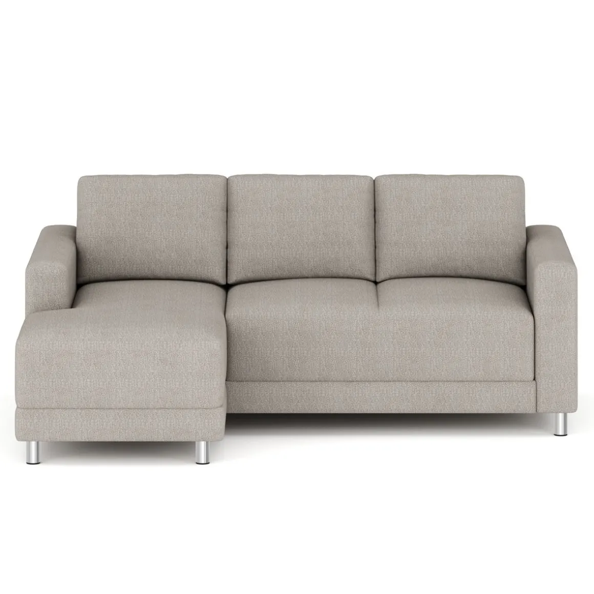 Ecksofa ERIN links grau/beige