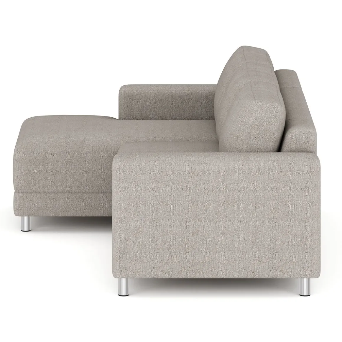 Ecksofa ERIN links grau/beige