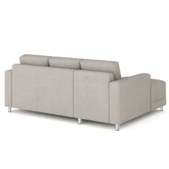 Ecksofa ERIN links grau/beige