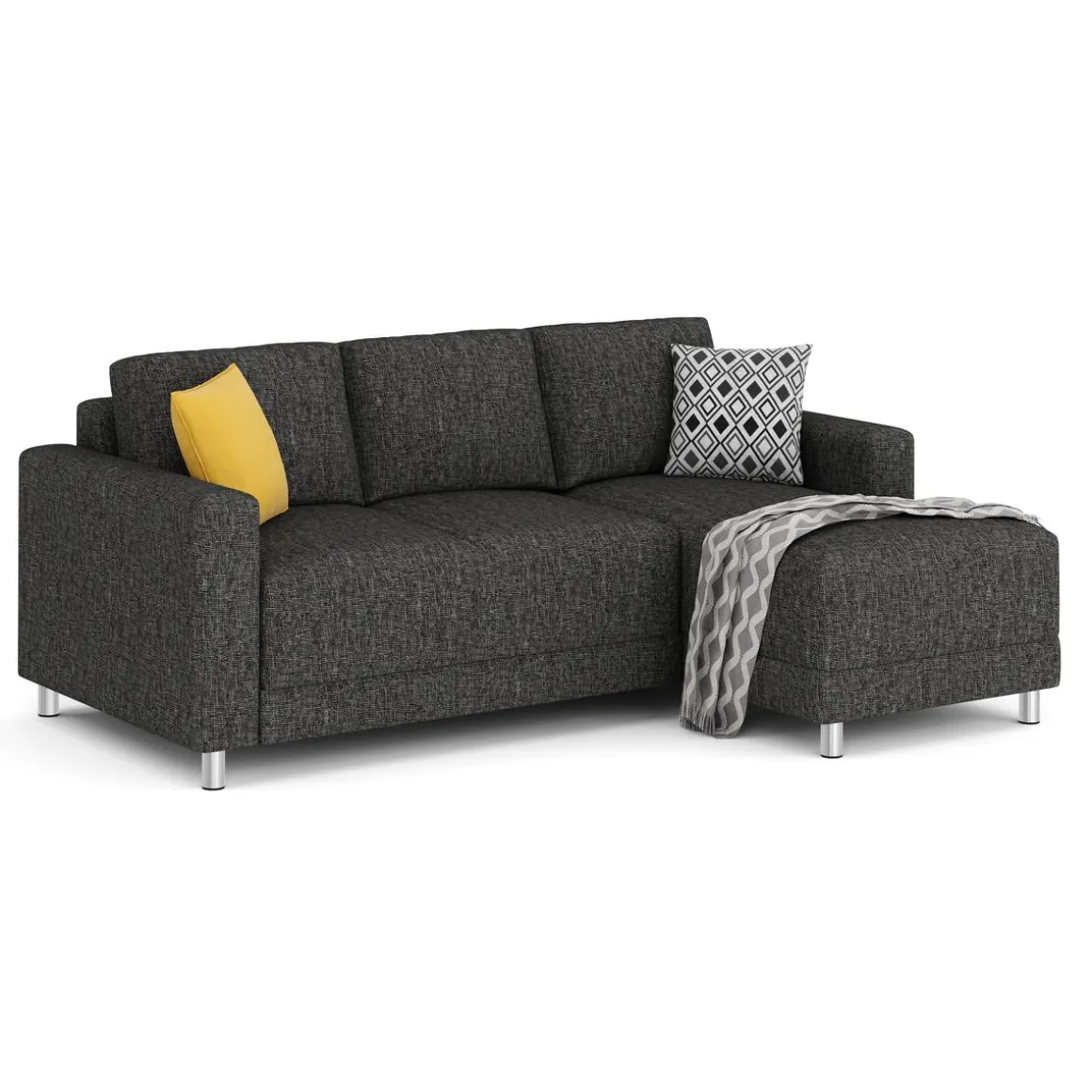 Ecksofa ERIN rechts anthrazit