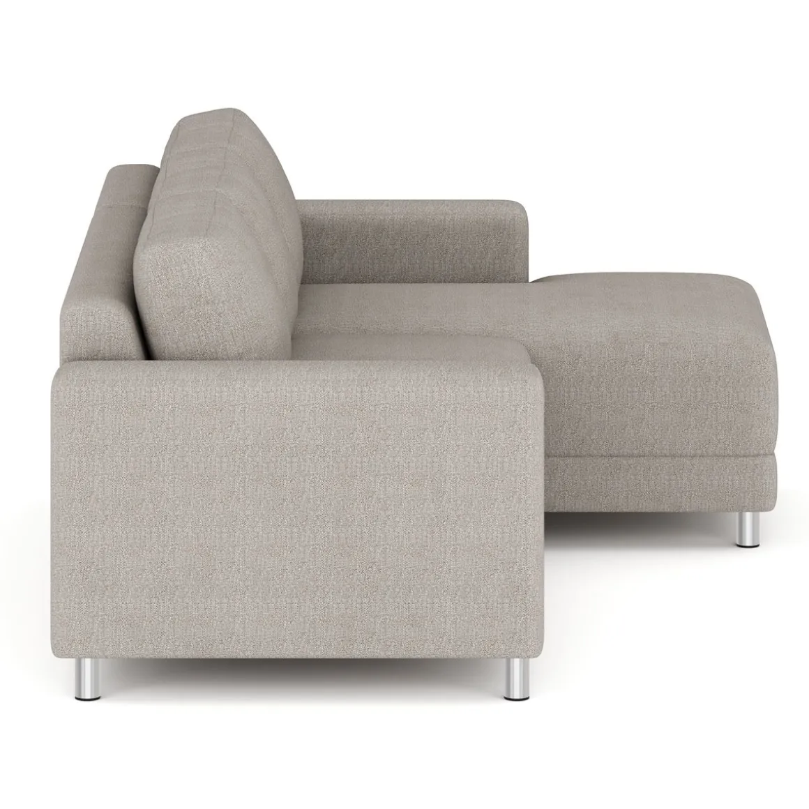Ecksofa ERIN rechts grau/beige