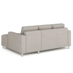 Ecksofa ERIN rechts grau/beige