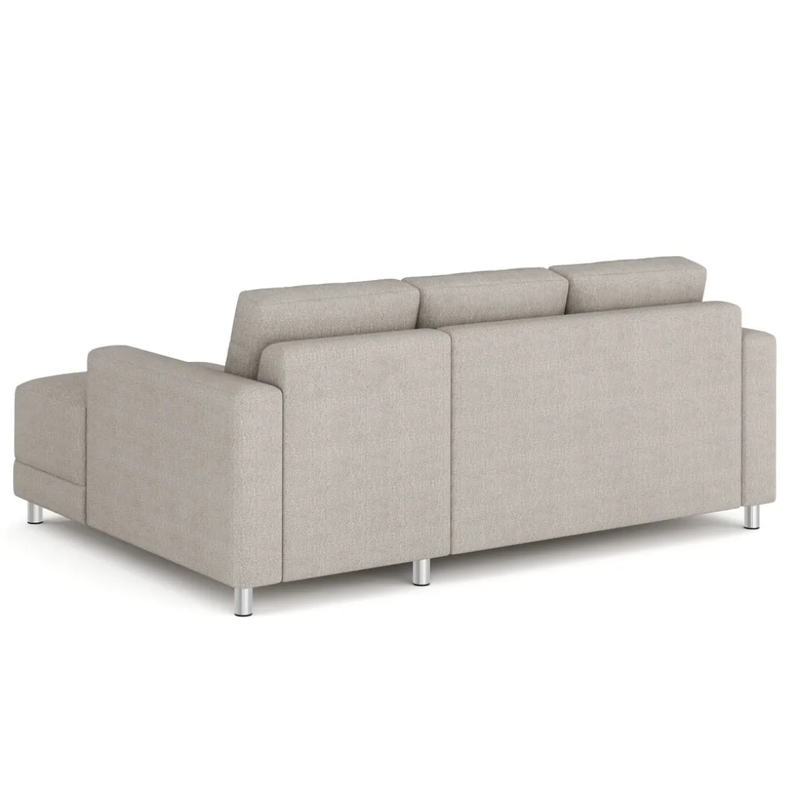 Ecksofa ERIN rechts grau/beige