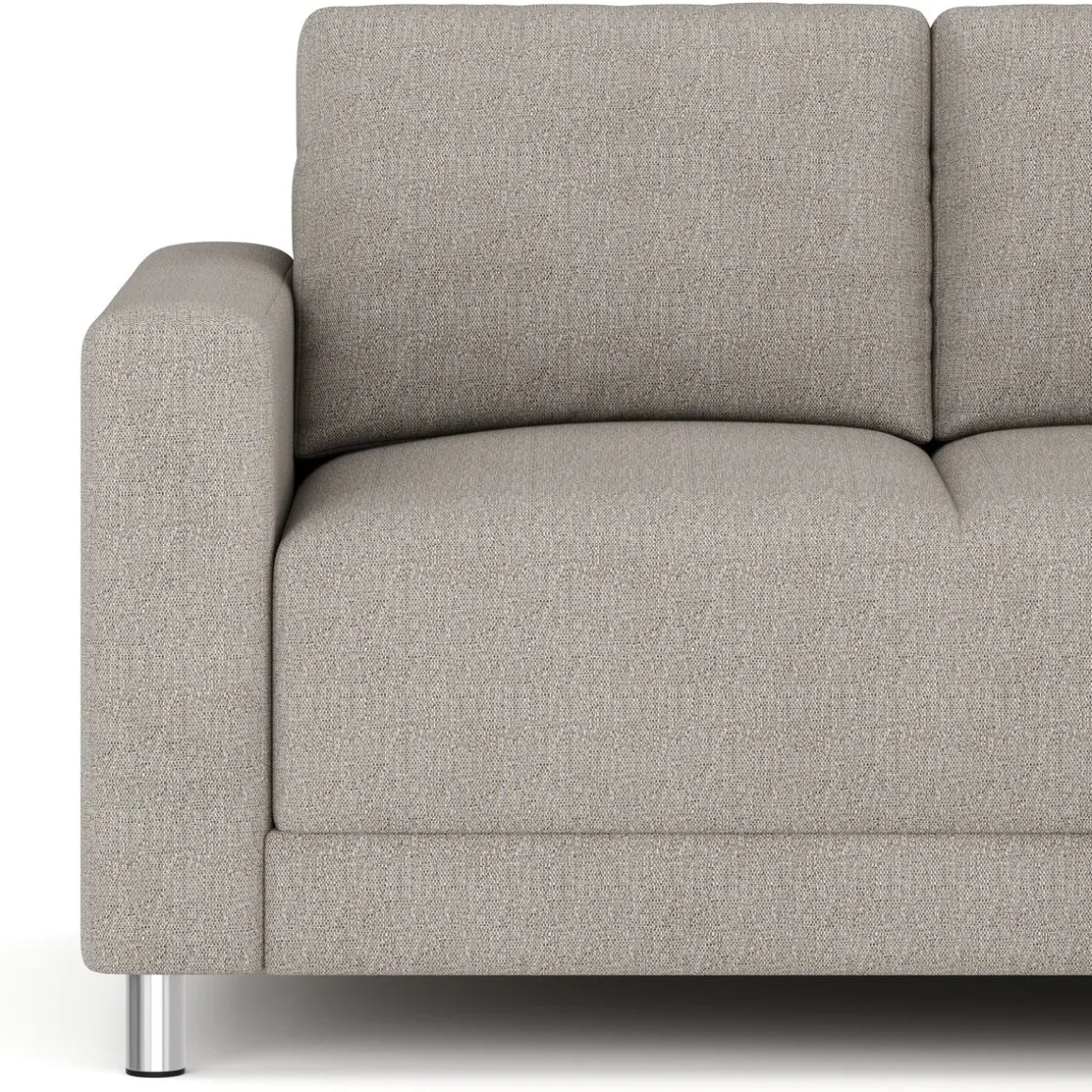 Ecksofa ERIN rechts grau/beige
