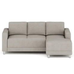 Ecksofa ERIN rechts grau/beige