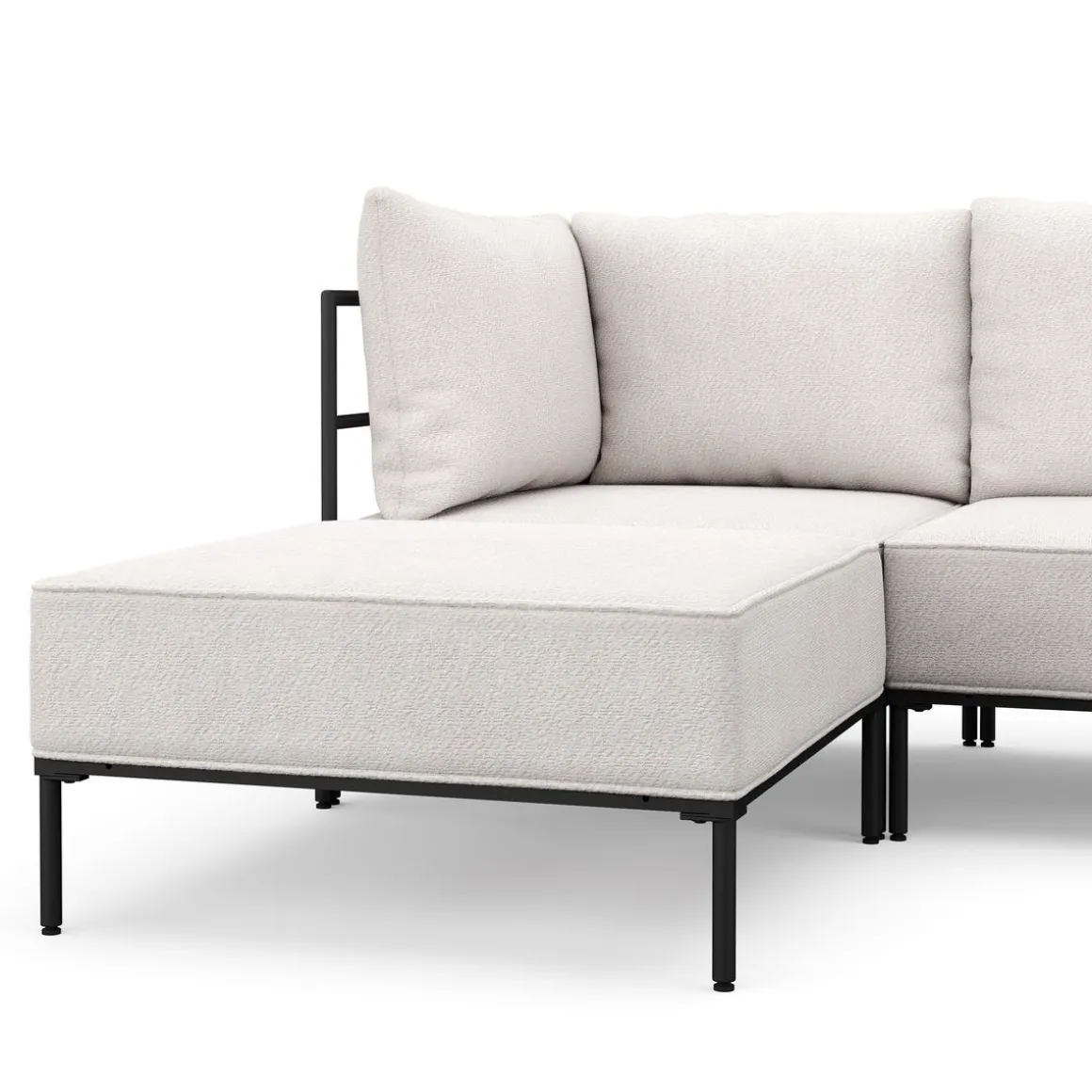 Ecksofa ETHAN Deluxe 6-Sitzer creme