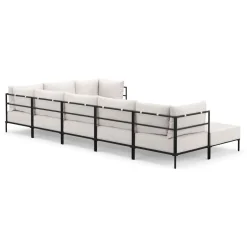 Ecksofa ETHAN Deluxe 6-Sitzer creme