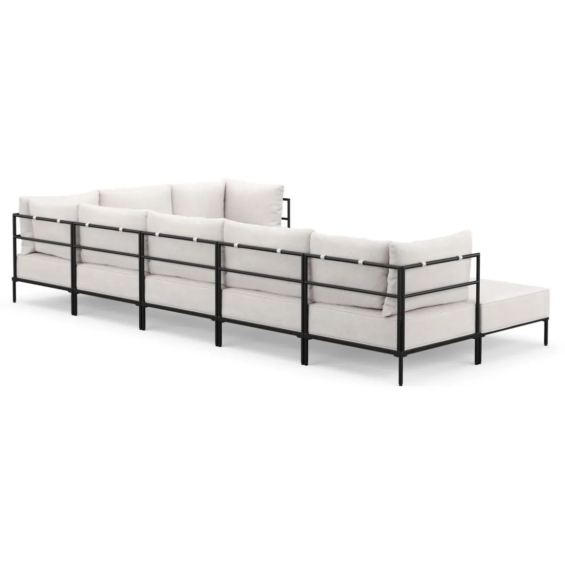 Ecksofa ETHAN Deluxe 6-Sitzer creme