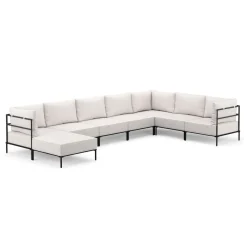 Ecksofa ETHAN Deluxe 6-Sitzer creme
