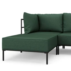 Ecksofa ETHAN Deluxe 6-Sitzer dunkelgrün