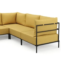 Ecksofa ETHAN Deluxe 6-Sitzer gelb