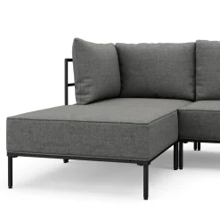Ecksofa ETHAN Deluxe 6-Sitzer hellgrau