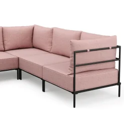Ecksofa ETHAN Deluxe 6-Sitzer rosa