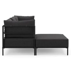 Ecksofa ETHAN 3-Sitzer anthrazit