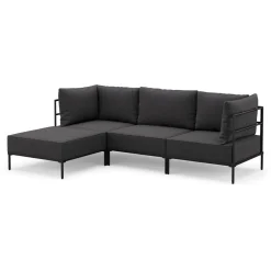 Ecksofa ETHAN 3-Sitzer anthrazit