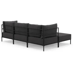 Ecksofa ETHAN 3-Sitzer anthrazit