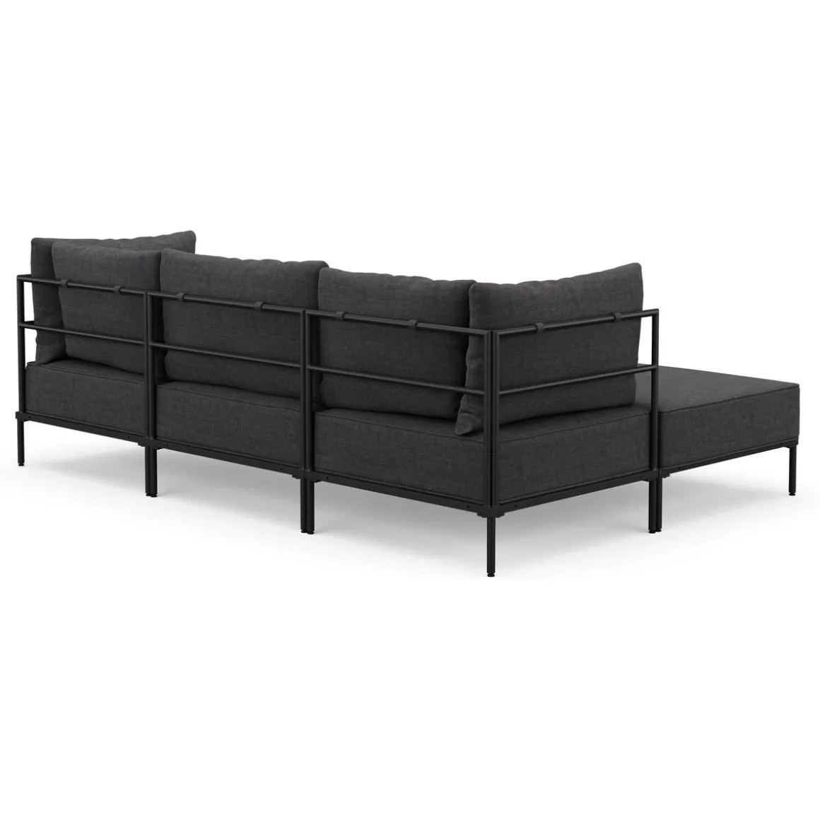 Ecksofa ETHAN 3-Sitzer anthrazit
