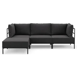 Ecksofa ETHAN 3-Sitzer anthrazit