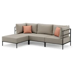 Ecksofa ETHAN 3-Sitzer beige