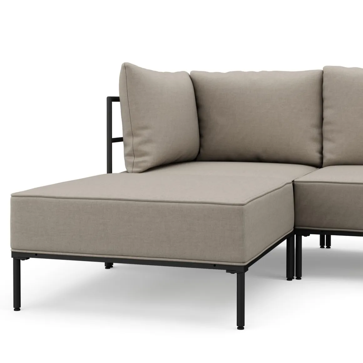 Ecksofa ETHAN 3-Sitzer beige