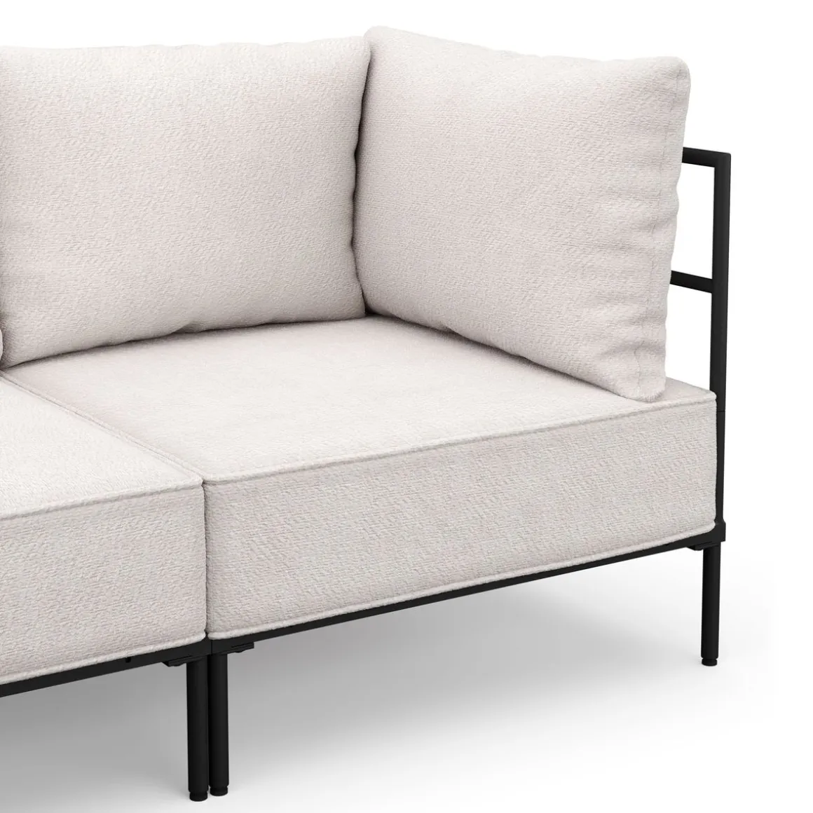 Ecksofa ETHAN 3-Sitzer creme