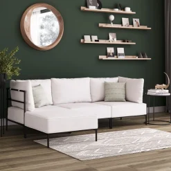 Ecksofa ETHAN 3-Sitzer creme
