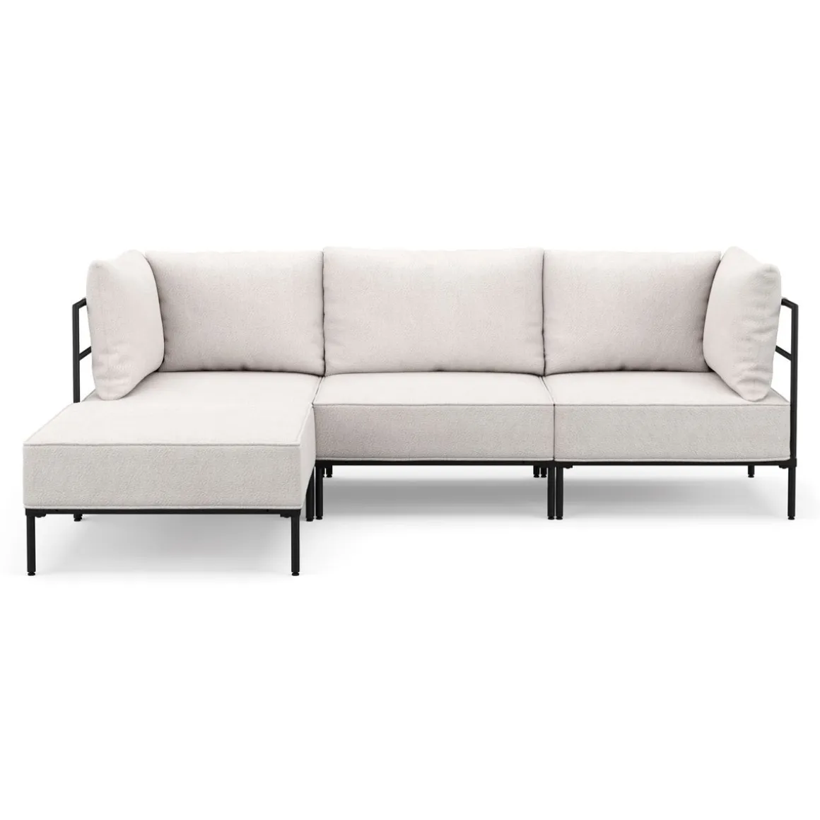 Ecksofa ETHAN 3-Sitzer creme
