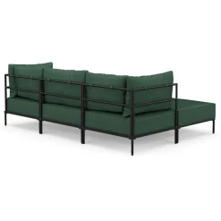 Ecksofa ETHAN 3-Sitzer dunkelgrün
