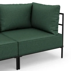 Ecksofa ETHAN 3-Sitzer dunkelgrün