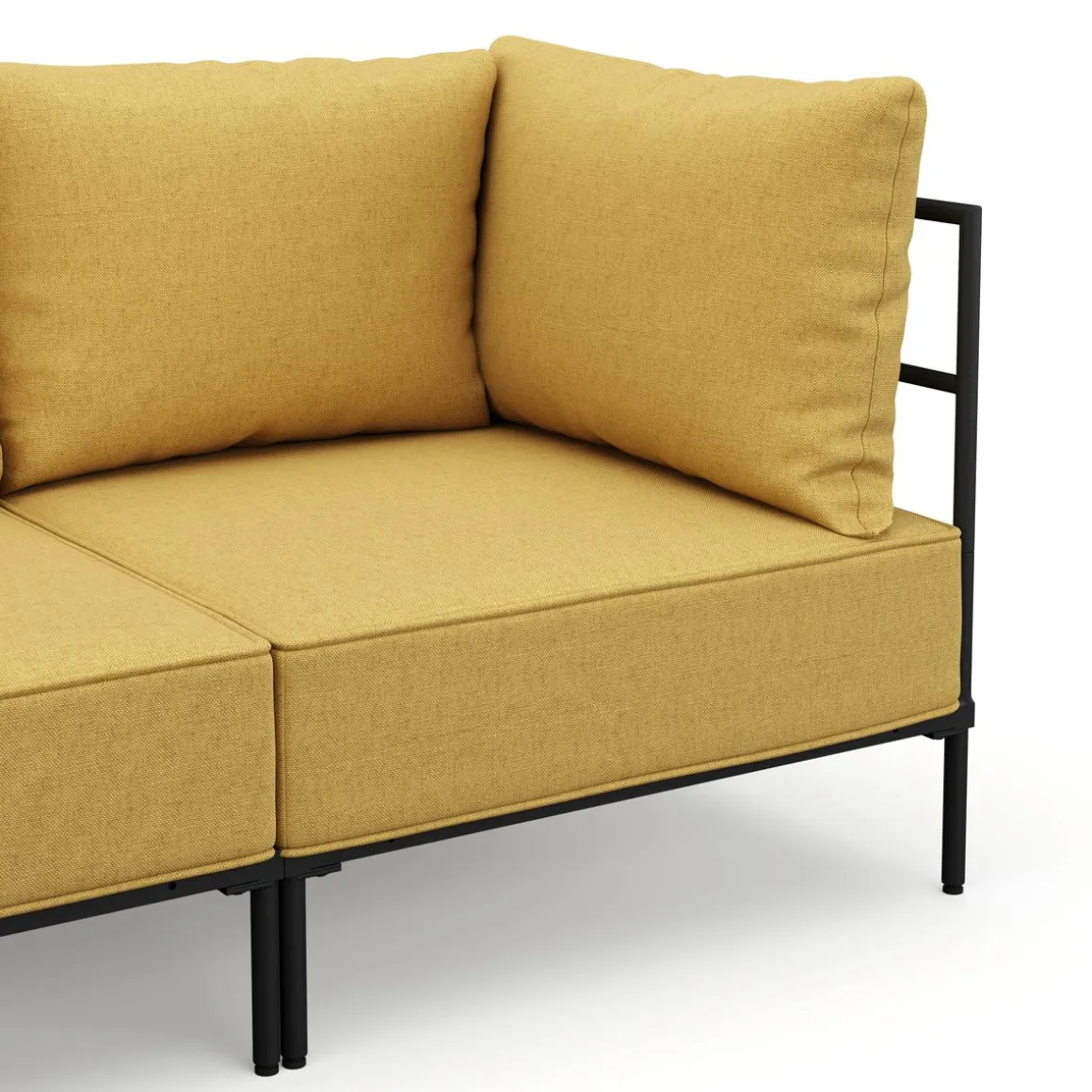 Ecksofa ETHAN 3-Sitzer gelb