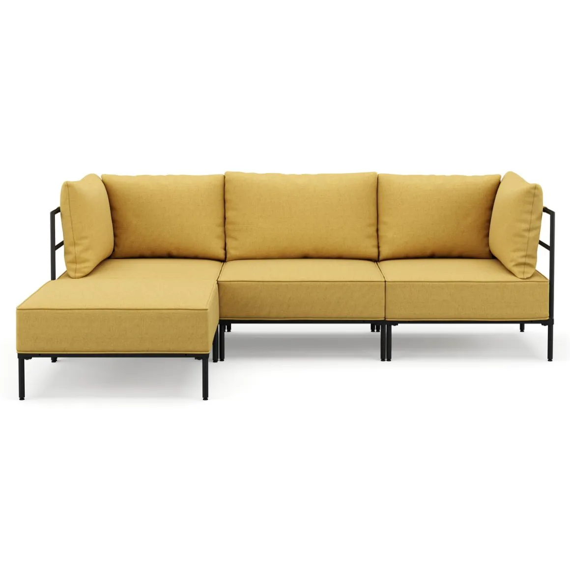 Ecksofa ETHAN 3-Sitzer gelb