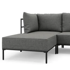 Ecksofa ETHAN 3-Sitzer hellgrau
