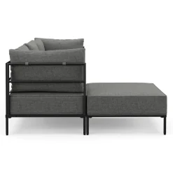 Ecksofa ETHAN 3-Sitzer hellgrau