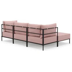 Ecksofa ETHAN 3-Sitzer rosa