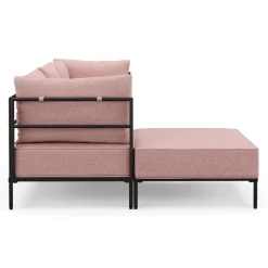 Ecksofa ETHAN 3-Sitzer rosa