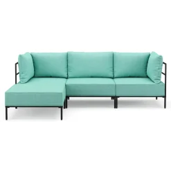 Ecksofa ETHAN 3-Sitzer türkis